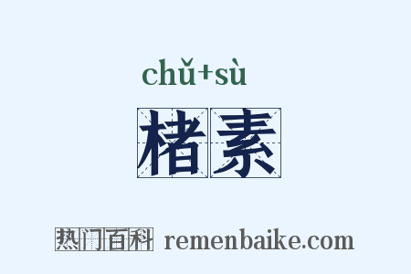 楮素是什么意思的图片
